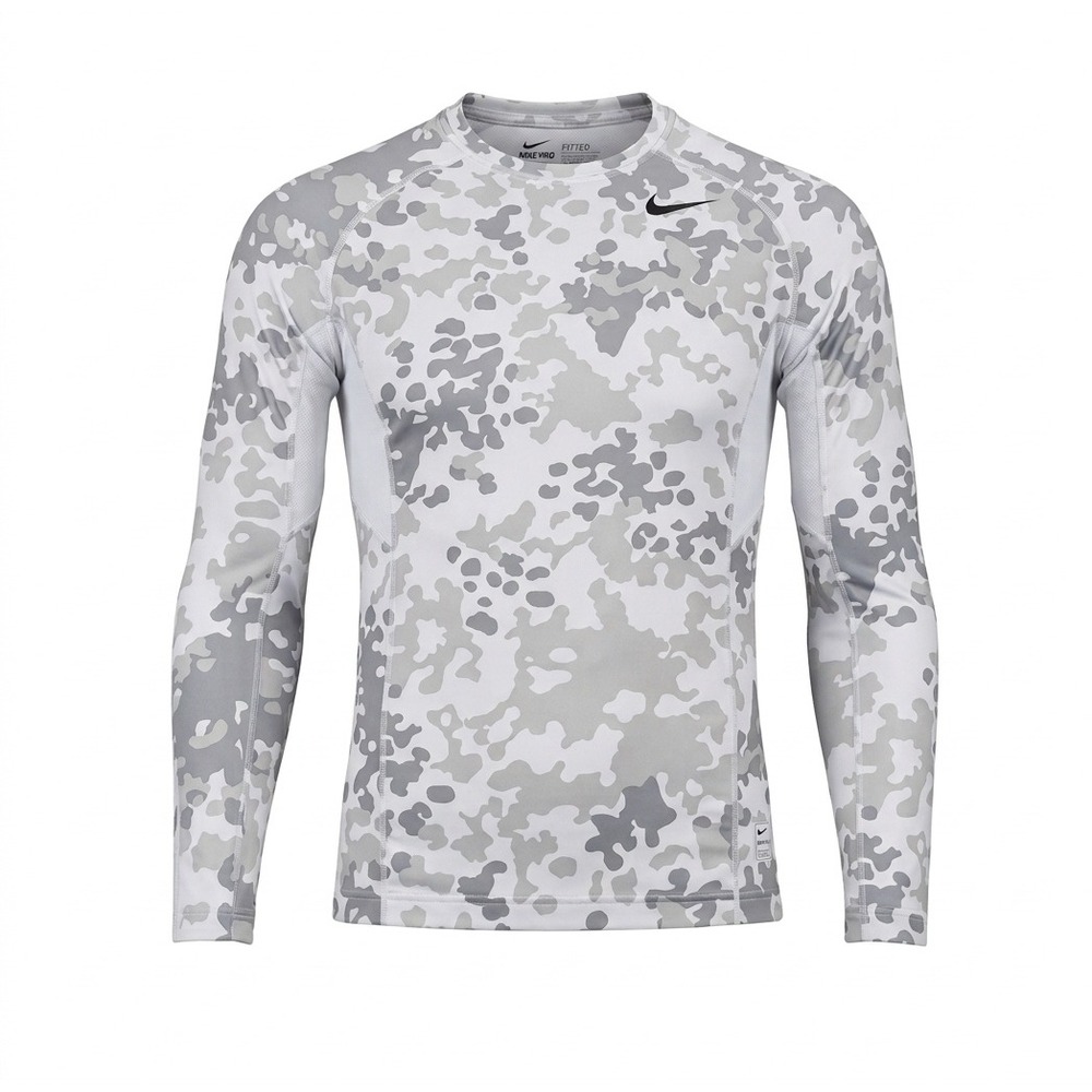 Nike Pro‎ Fitted Arctic Digital Camo Long Sleeve Shirt Men's XL Gorpcore 2010s